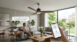 Utilisation de la commande vocale Alexa pour contrôler la vitesse d'un ventilateur de plafond connecté