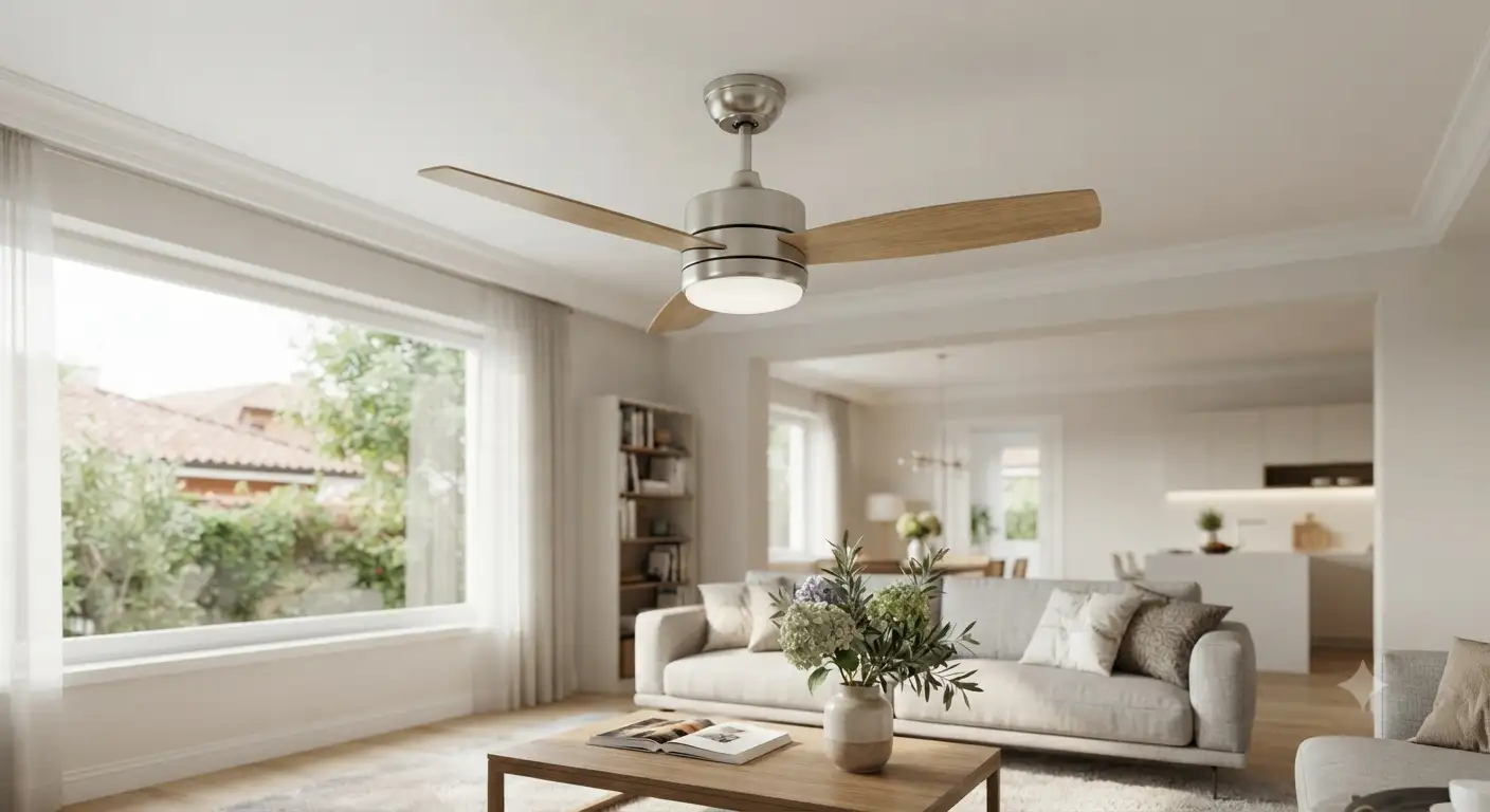 Ventilatore a soffitto moderno ed efficiente che offre il miglior rapporto qualità prezzo per la casa.
